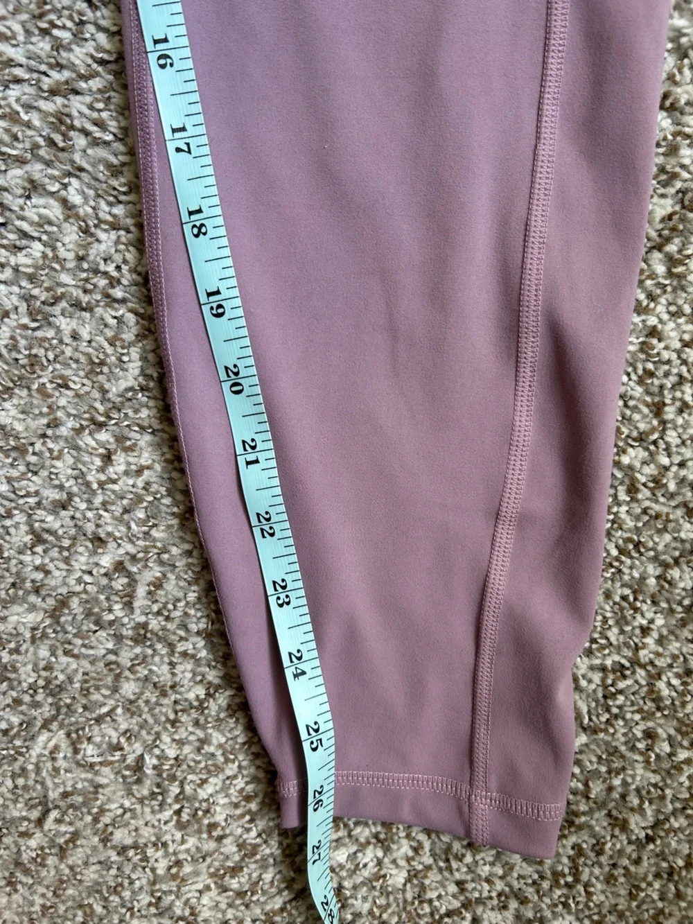 Women's Mauve High-Waist Active Leggings XXL Athleisure Stretch Work Out